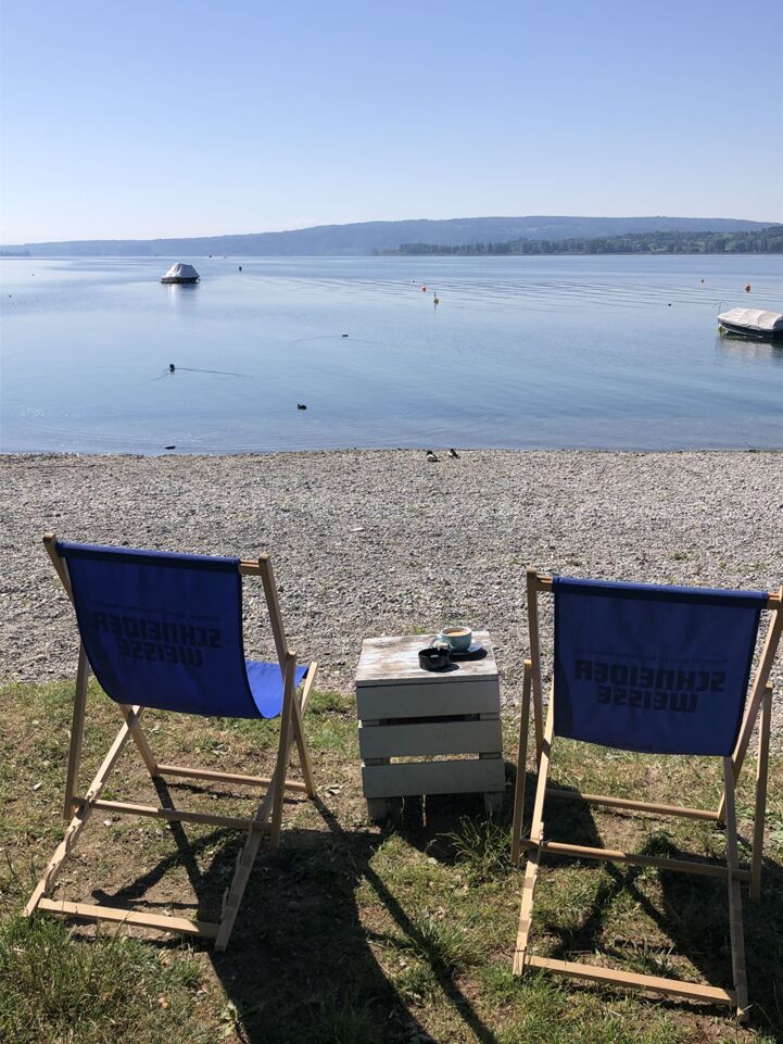 Coffee stop by Lake Constance