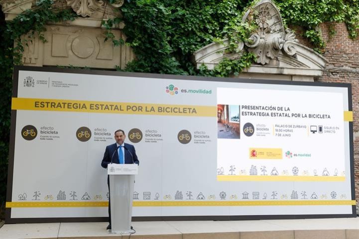 Minister José Luis Ábalos presenting the strategy in Madrid. Source: Gobierno de España