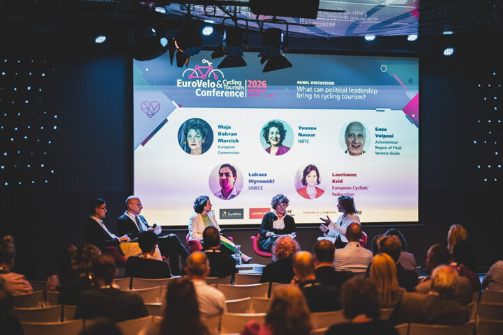 An insightful plenary session moderated by ECF CEO Laurianne Krid highlighted the need for political leadership to contribute to cycling tourism.