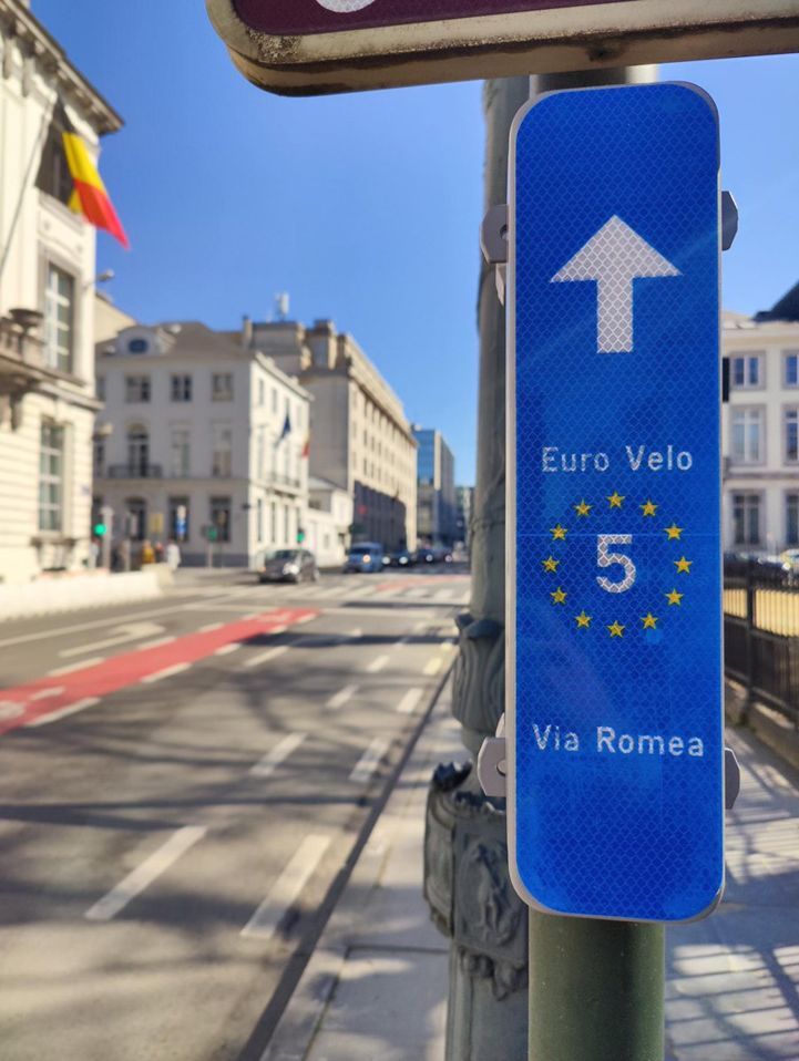 EuroVelo 5 in Brussels