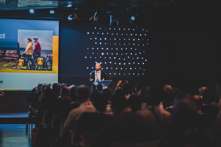Holger Haubold at the EuroVelo & Cycling Tourism Conference 2026.