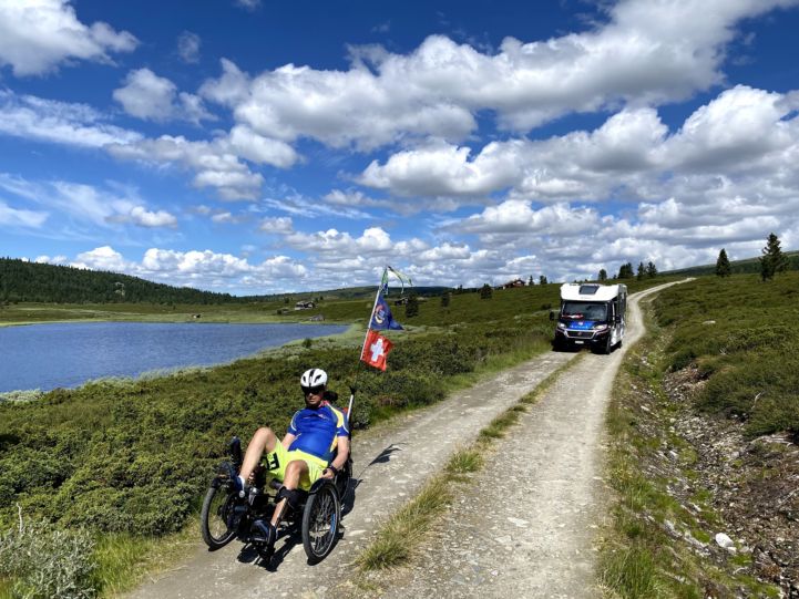 Radfahren auf der EuroVelo 3 in Norwegen © Christian Salamin (rideforstroke.com)