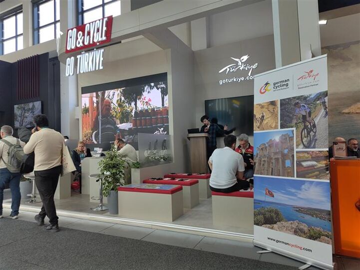 The Turkish pavilion at ITB Berlin 2026 highlighted cycling tourism.