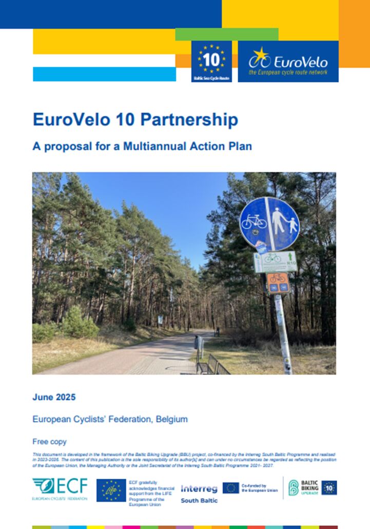 Cover of EuroVelo 10 Partnership - A proposal for a Multiannual Action Plan