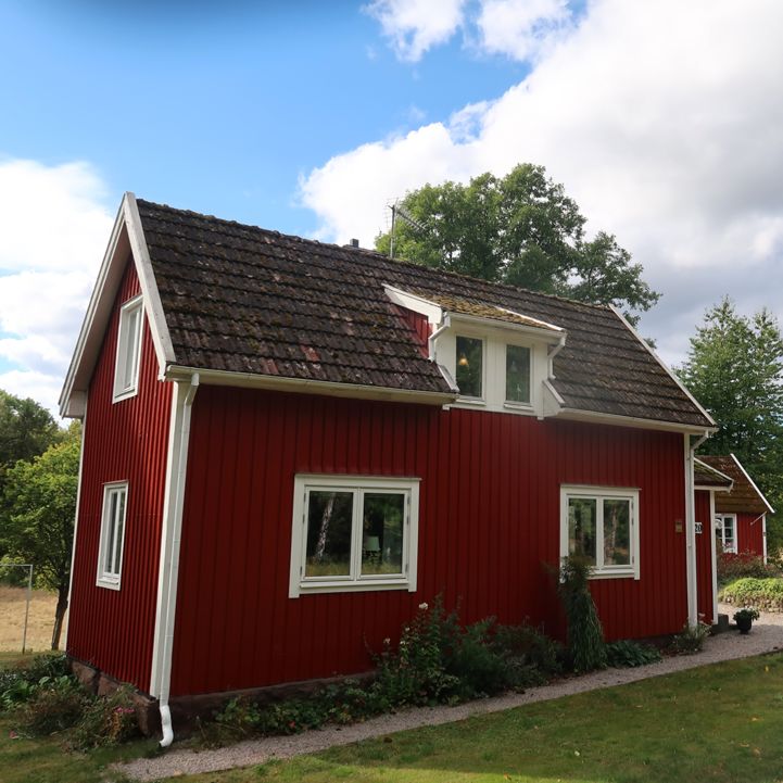 Swedish house along EuroVelo 10 - Baltic Sea Cycle Route