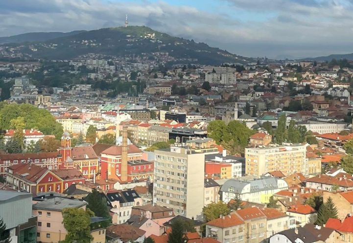 Sarajevo looking good from a distance