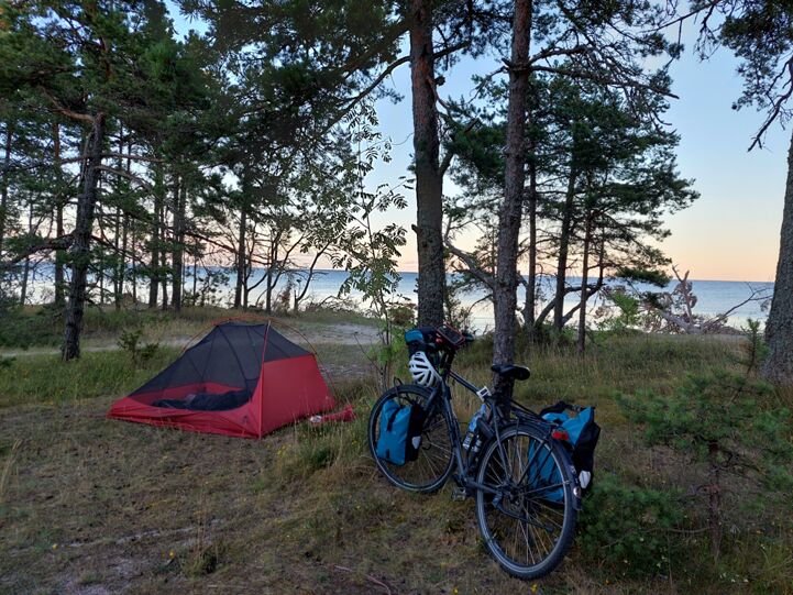 Camp at Kap Kolka Latvia