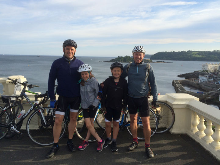 Finish line at Plymouth Hoe