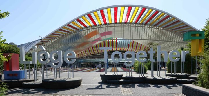 One of the impressive architectural gems along EuroVelo 19 is the main train station in Liège.