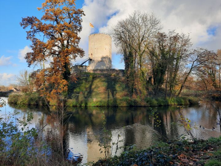 Southern Limburg castle ruins in Stein