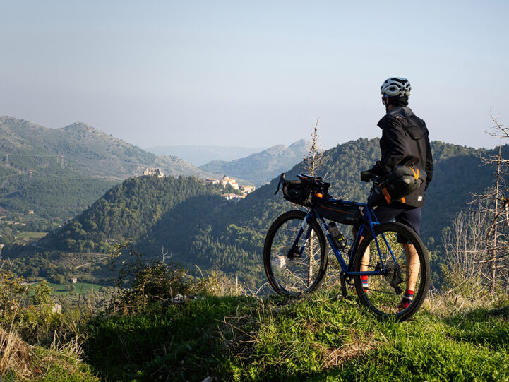 EuroVelo 7 - Sun Route in the Pollino National Park in Italy.