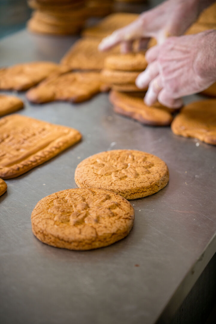 Only two ingredients, honey and flour, are needed for a sweet Belgian speciality, Couque de Dinant.