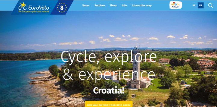 Screenshot of Croatian EV8 website