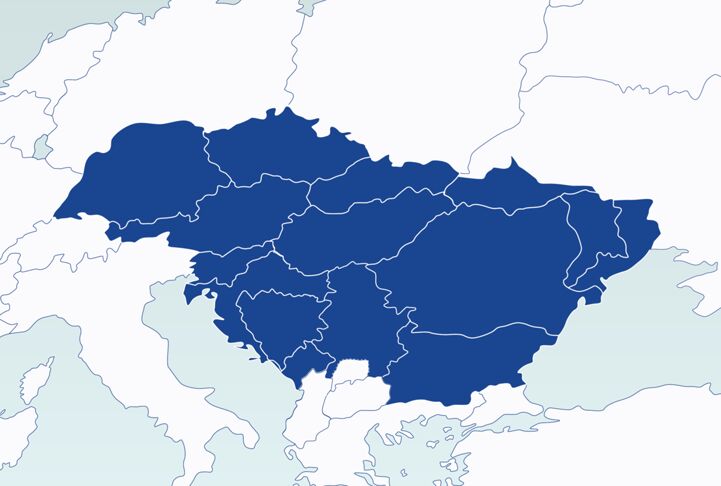 Danube Region Map (c) Interreg Danube