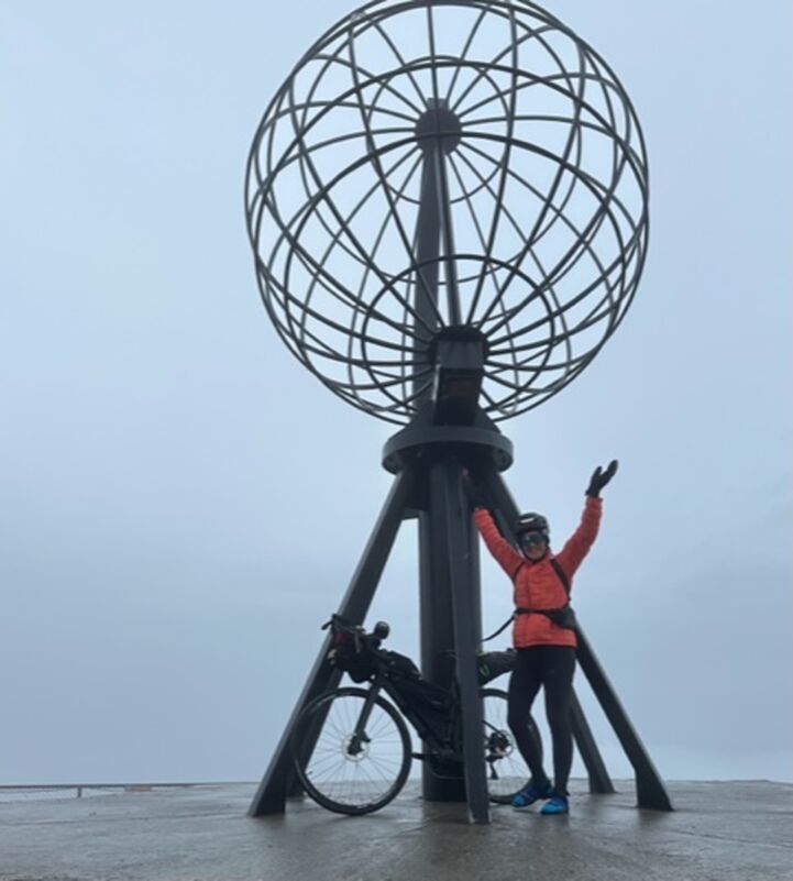 Exuding hope at Nordkapp, Norway