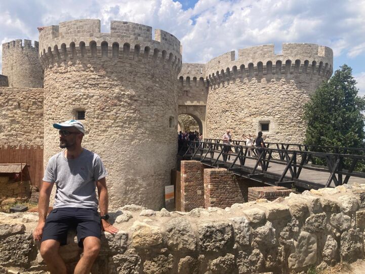 Visiting the fortress in Belgrade