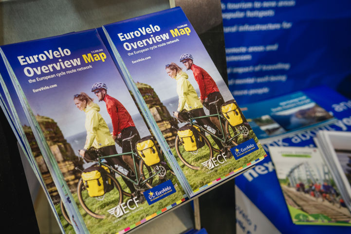 EuroVelo Overview Maps showcased at ITB Berlin 2023.