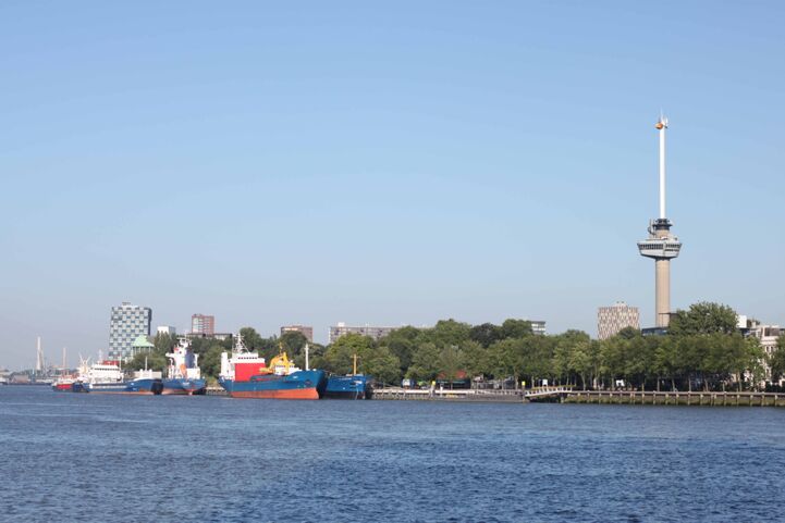 The port of Rotterdam.