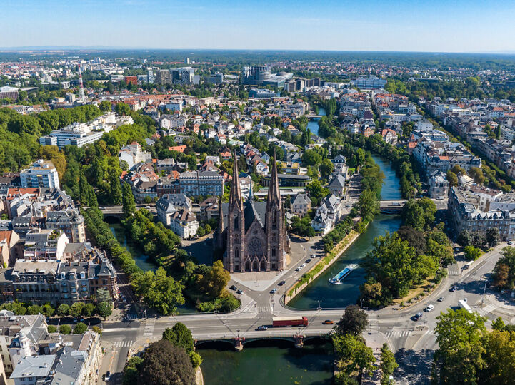 Saint-Paul Cathedral in the capital of the Alsace region, Strasbourg.