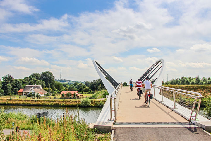 Cycle bridge in Belgium