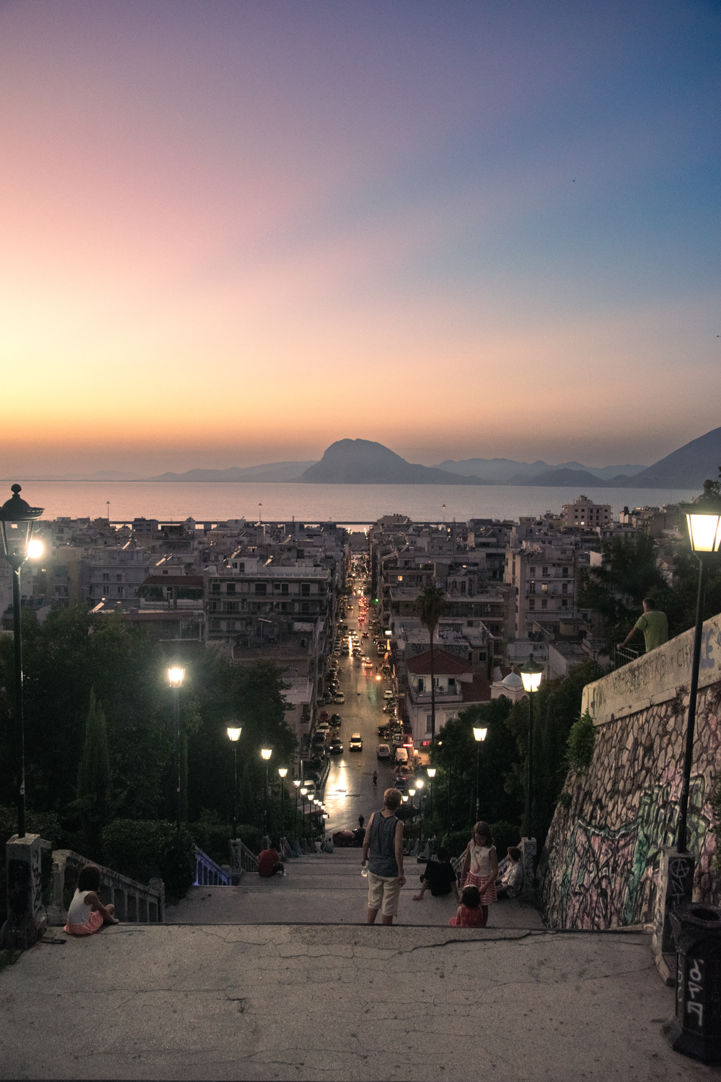 Patras at sunset