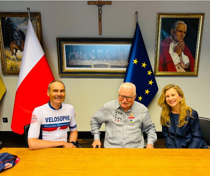 Meeting Lech Walesa at the European Solidarity Center in Gdansk