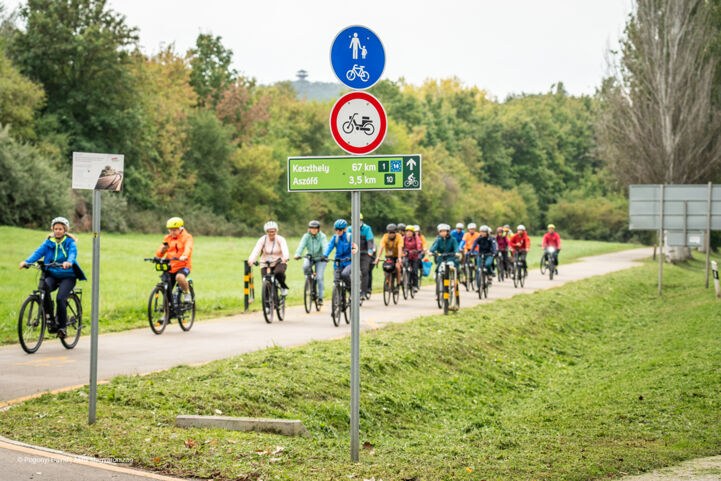 Technical visit on EuroVelo 14 along the northern shore of Lake Balaton