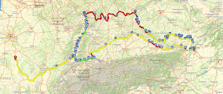 Itinerary of the trip