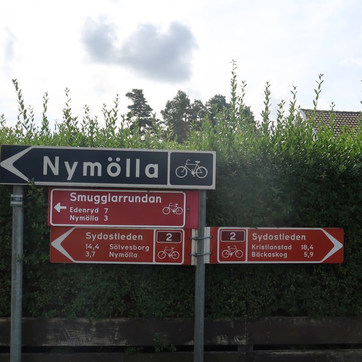Sydkustleden routes following EuroVelo 10 - Baltic Sea Cycle Route