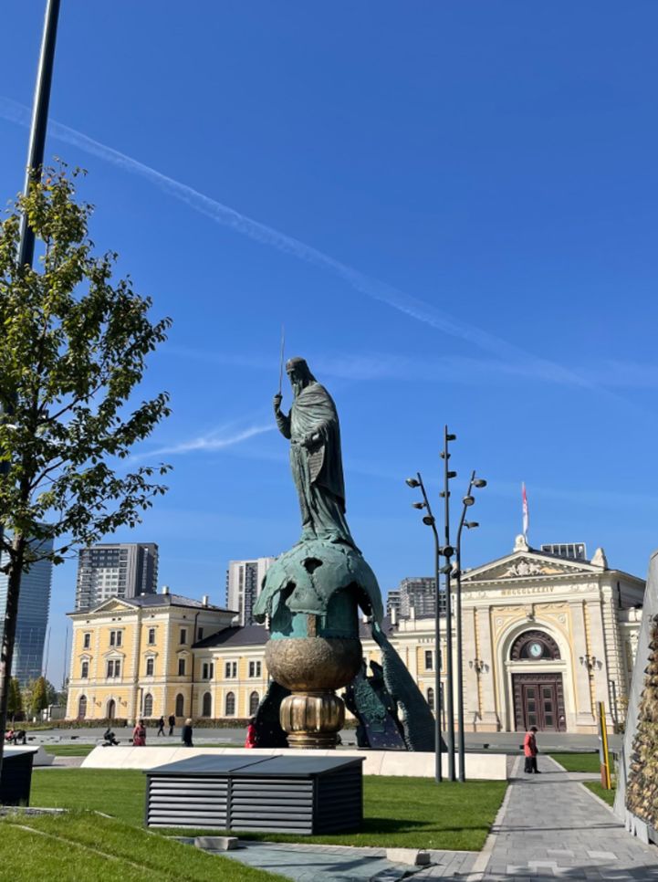 Ein schöner Platz in Belgrad