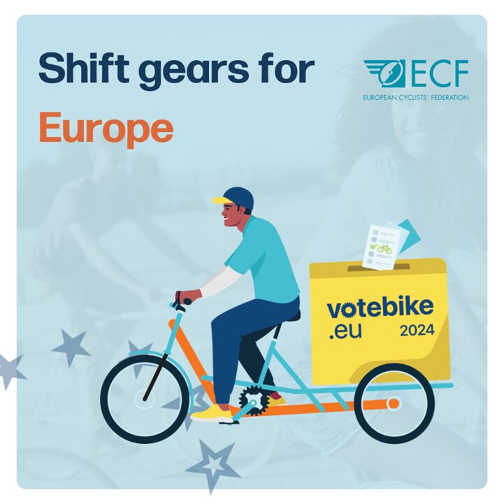 Shift gears for Europe, ECF's campaign for the 2024 European Parliament elections.