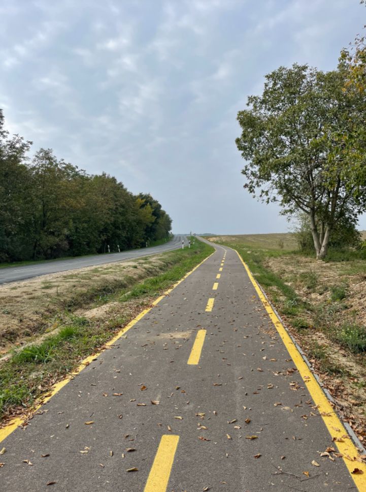 Piste cyclable en Hongrie